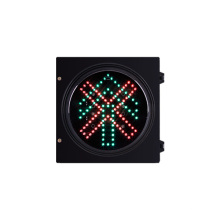 Cabezal de semáforo de 200 mm y 8 pulgadas con parada directa en el semáforo